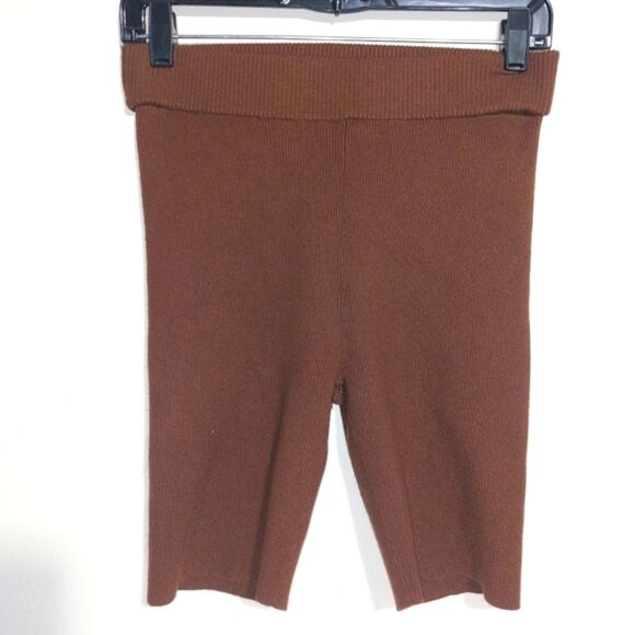 MADEWELL Women's Kendale Sweater Biker Shorts Brown Size M EUC - Picture 10 of 14